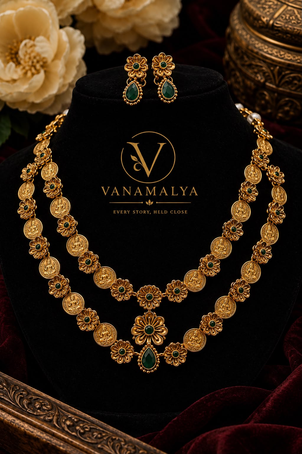 Lakshmi Kasu Necklace — view 2