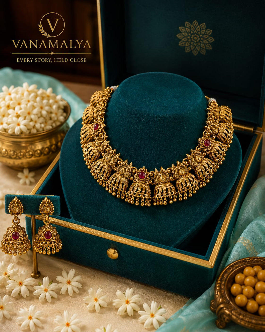 Rajkumari Bridal Necklace Set — view 2