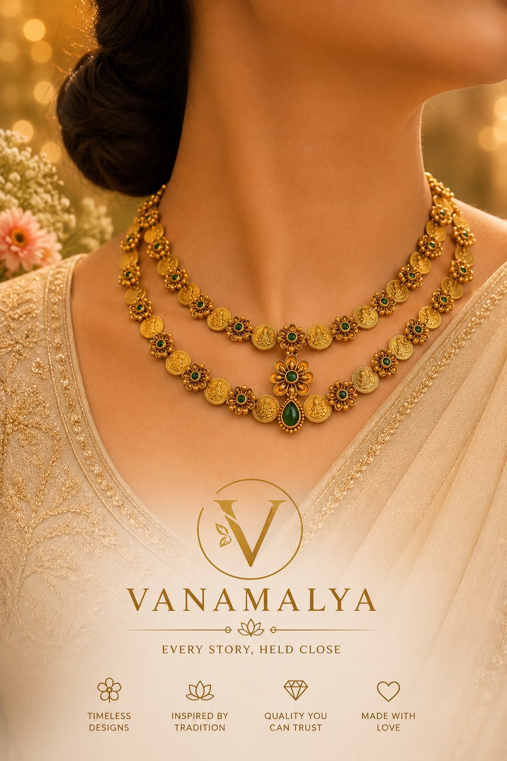 Lakshmi Kasu Necklace — view 3