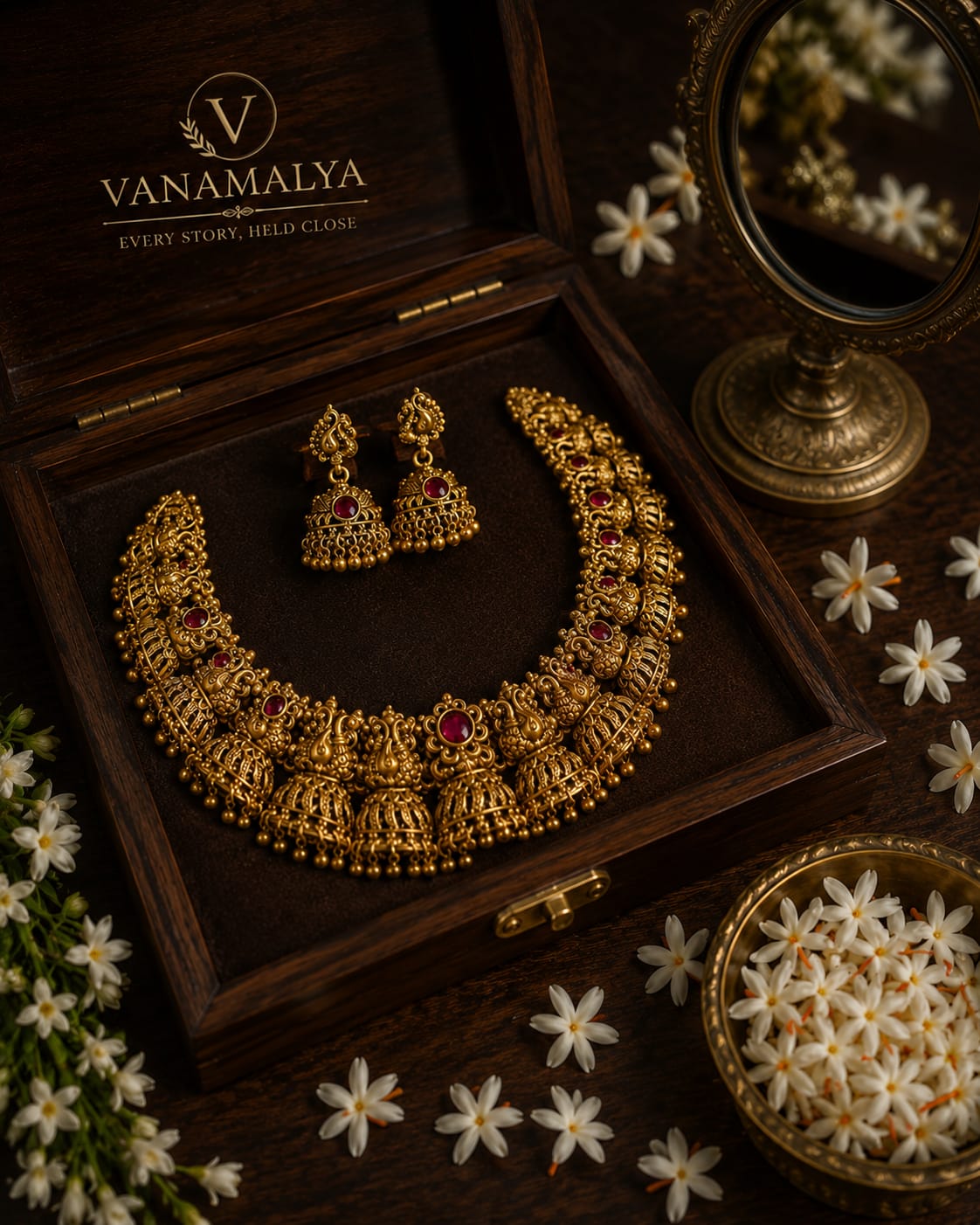 Rajkumari Bridal Necklace Set — view 3