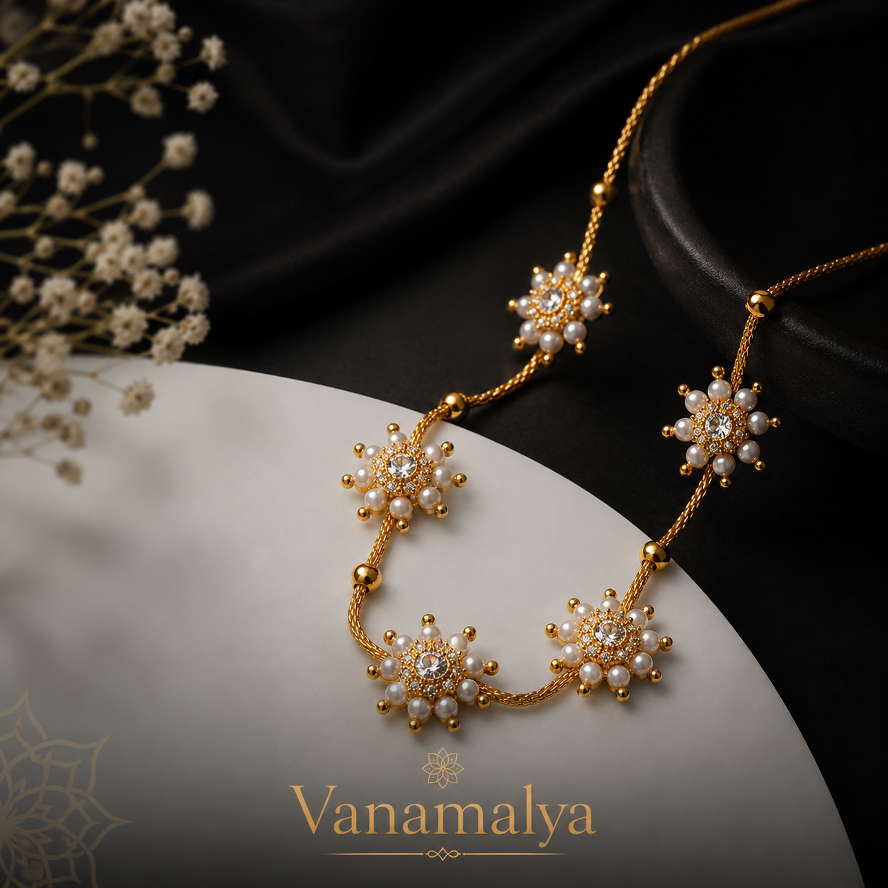 Pearl Blossom Necklace — view 2