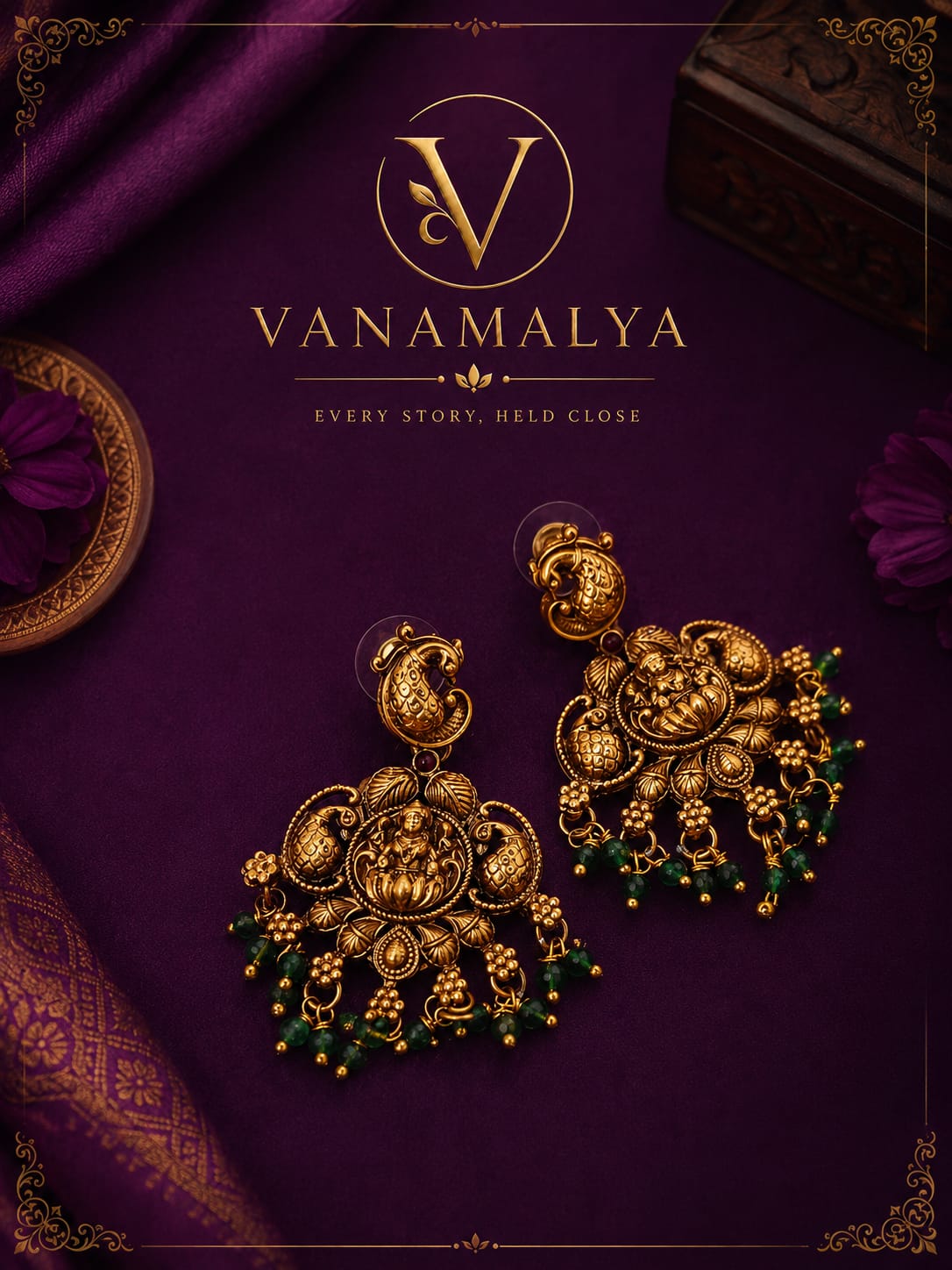 Aishwarya Temple Necklace Set — view 3