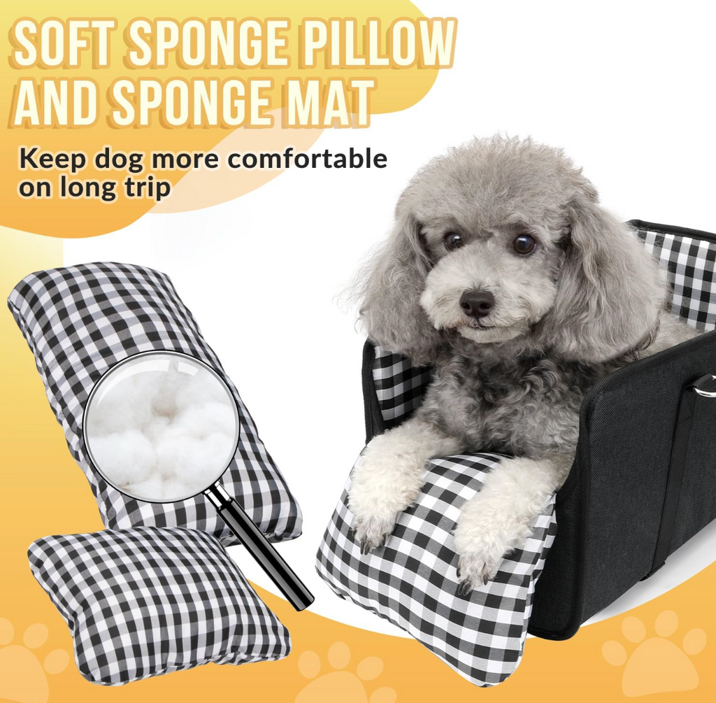 Console Dog Car Seat for Small Pets