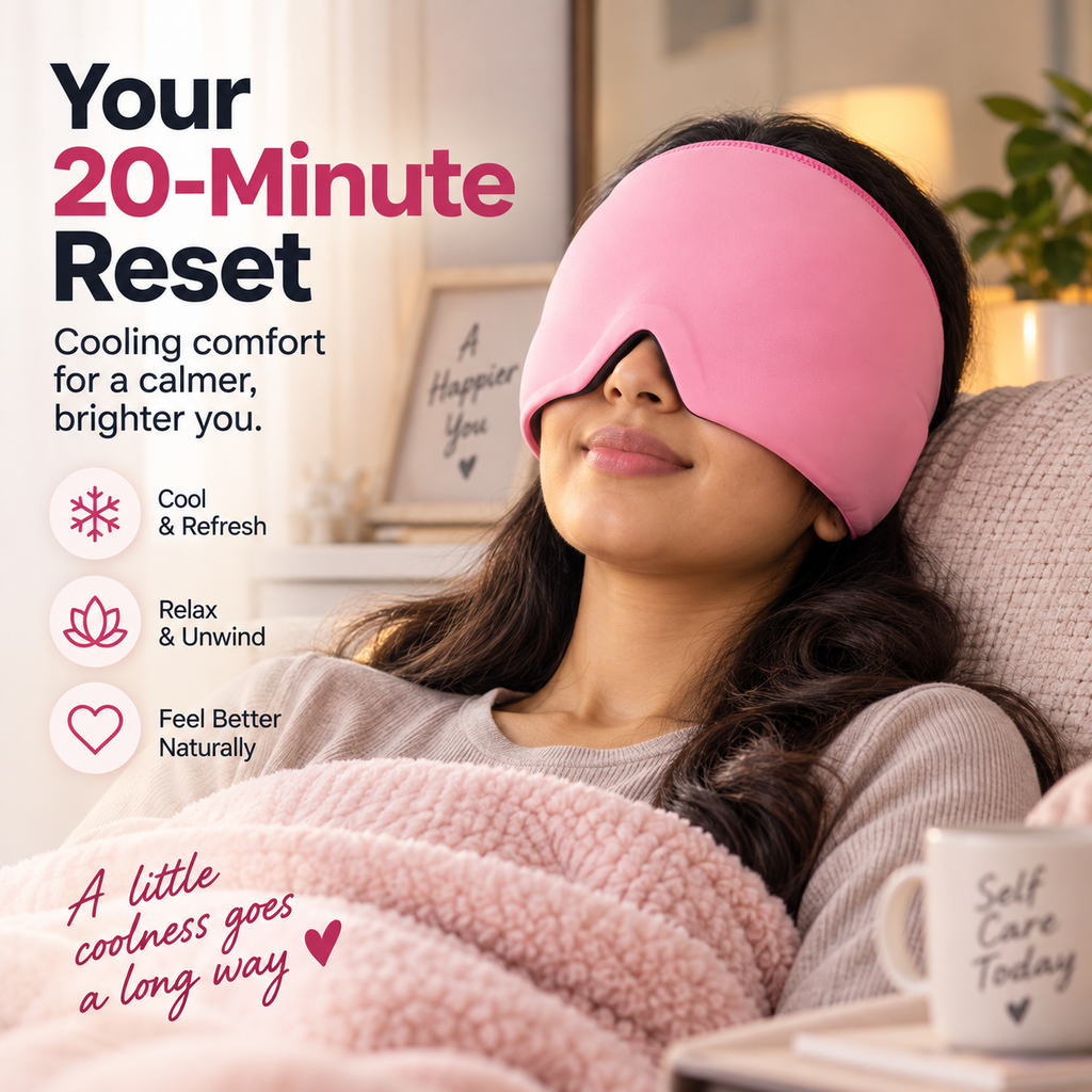 Migraine Relief Cap – Reusable Cold Therapy Head Wrap