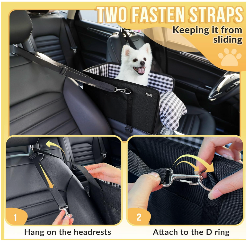 Console Dog Car Seat for Small Pets