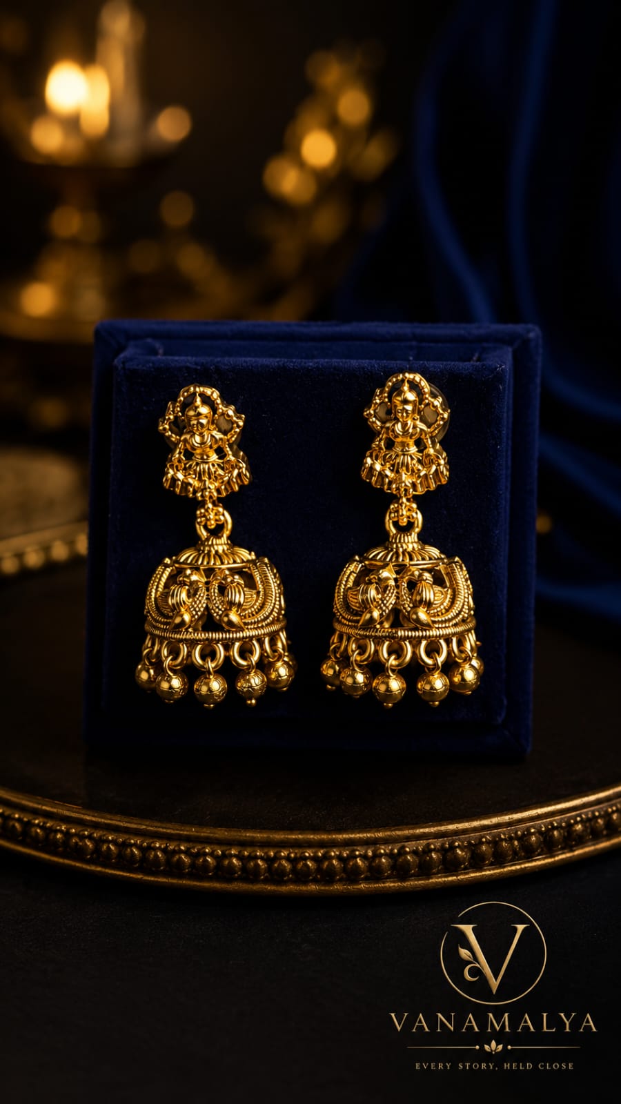 Divine Heritage Temple Jhumka Earrings